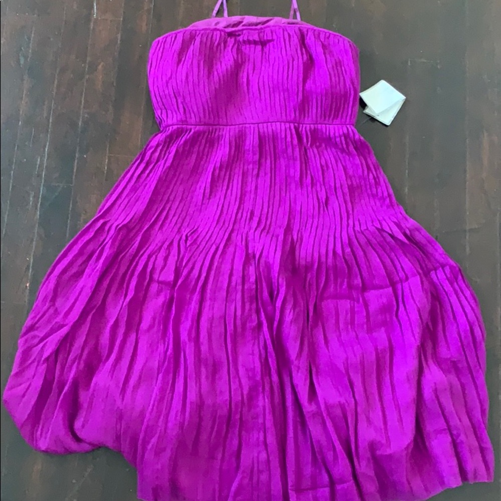 Jcrew magenta strapless dress, size 4